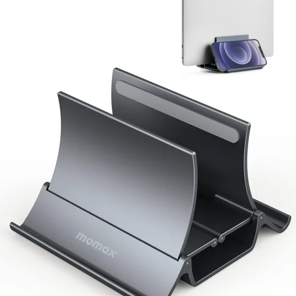 Momax Laptop Vertical Stand Gravity Auto Shrink Laptop Holder For Desk Kh17 (5)