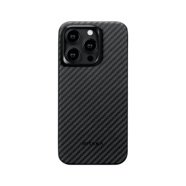 Pitaka Magez Case 4 For Iphone 15 Pro 15 Pro Max 1500d Black Grey Twill (1)