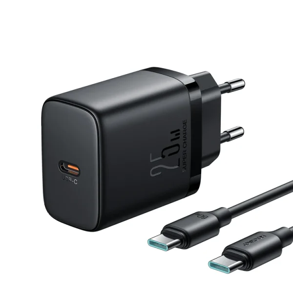 Joyroom Jr Tcf11eu 25w Fast Charger With Usb C To Usb C Cable