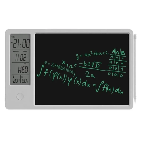 Lcd Writing Tablet Electronic Desktop Calendar Clock Board 10 Inc (1)