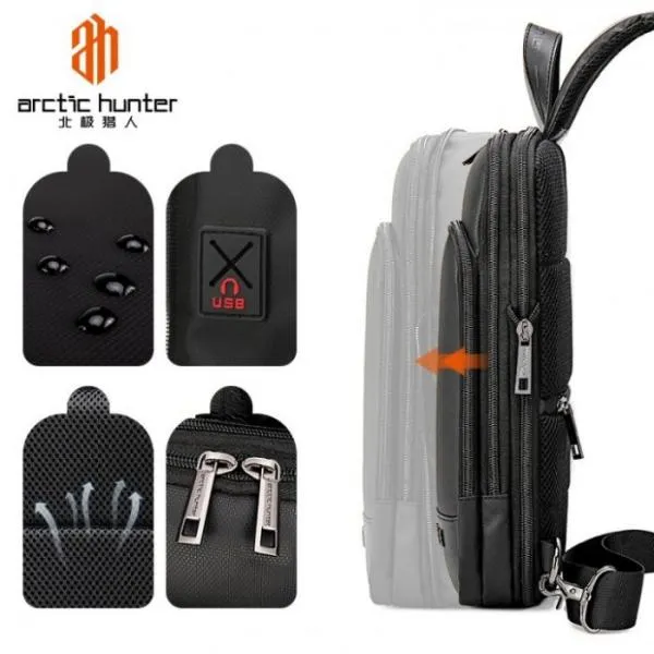 Arctic Hunter Xb00113 Expandable Crossbody Waterproof Anti Theft Chest Sling Bag (4)