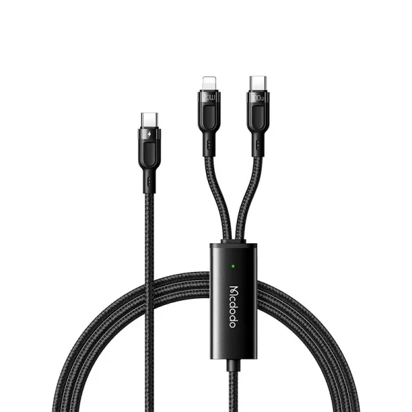 Mcdodo Ca 878 2 In 1 100w Pd Type C To Lightning Type C Cable 1 2m (1)