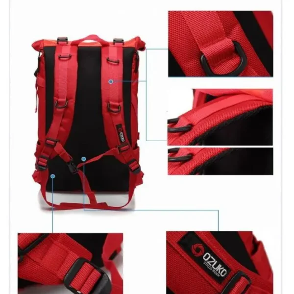 Ozuko 8020 Waterproof Laptop Travel Backpack For Men Women 5.webp
