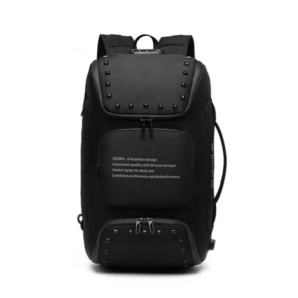 Ozuko 9248 Fashion Business Laptop Backpack Student Sports Bag With External Usb Port 6.webp