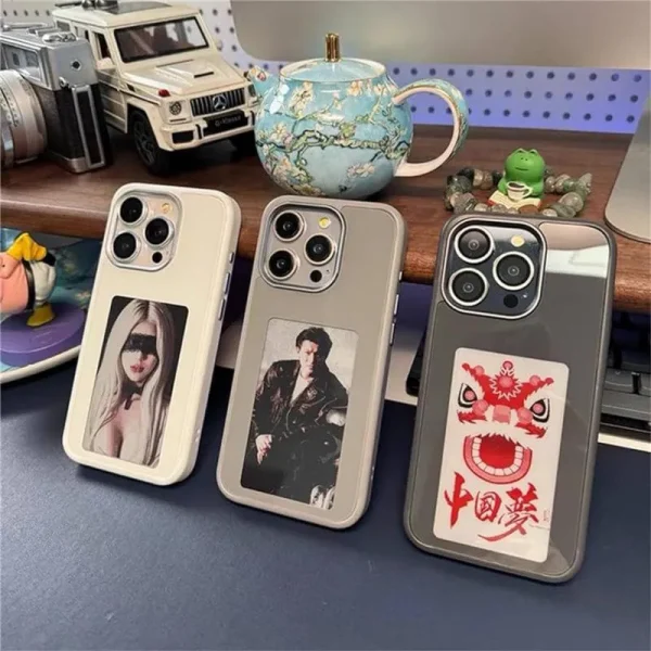 Ink Screen Nfc Personalized Screen Projection Case For Iphone 15 Pro Iphone 15 Pro Max (1)