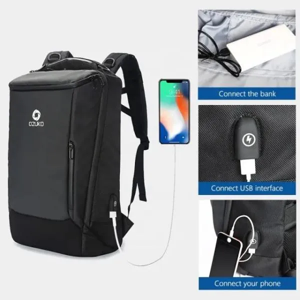 Ozuko 9060l Laptop Backpack Multifunction Large Capacity Waterproof Backpac 9.webp