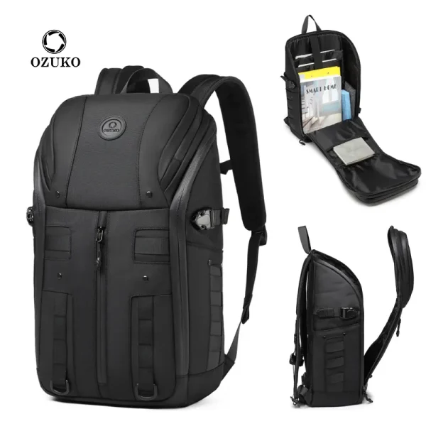 Ozuko 9697 Business Mens Travel Backpack Waterproof Computer Laptop Backpack 2.webp