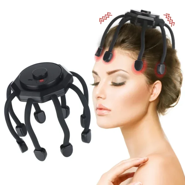 Electric Head Massager Octopus Scalp Massager Therapy Device (6)