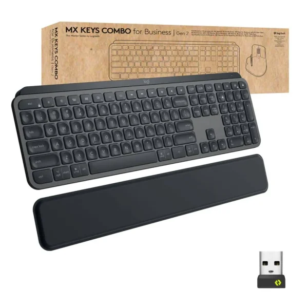Logitech Mx Keys Business Advanced Wireless Keyboard With Palm Rest