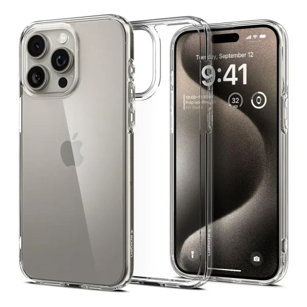 Spigen Ultra Hybrid Crystal Clear Case For Iphone 15 Pro Max (4)